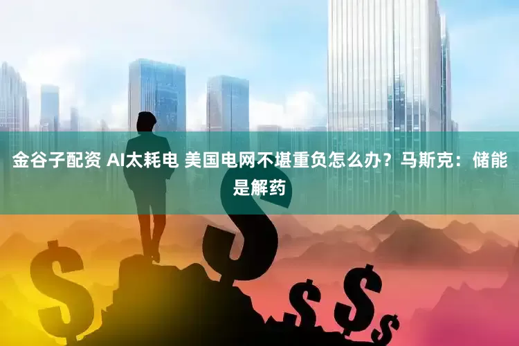 金谷子配资 AI太耗电 美国电网不堪重负怎么办？马斯克：储能是解药
